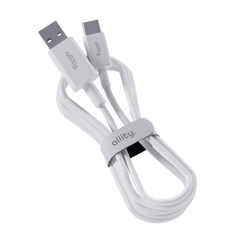 Kabel ALLITY AUC-03 USB-A na USB-C, 60W, 3A, TPU/TPE, 1m, bel