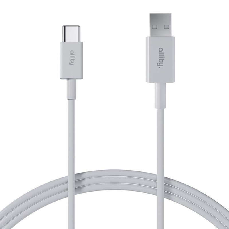 Kabel ALLITY AUC-03 USB-A na USB-C, 60W, 3A, TPU/TPE, 1m, bel