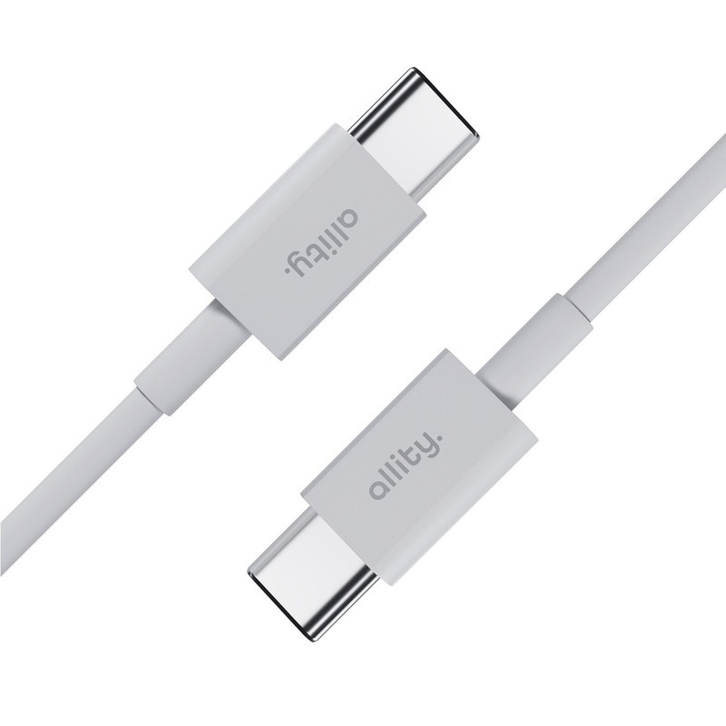 Kabel ALLITY AUC-03 USB-C na USB-C, 100W, TPU/TPE, 2m, bel