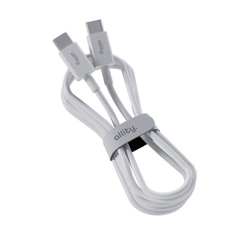 Kabel ALLITY AUC-03 USB-C na USB-C, 100W, TPU/TPE, 2m, bel
