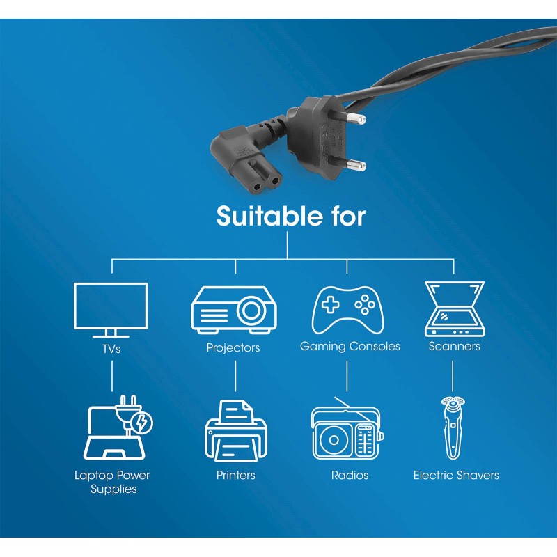 Kabel Manhattan EU CEE 7/16 na IEC C7, 3m