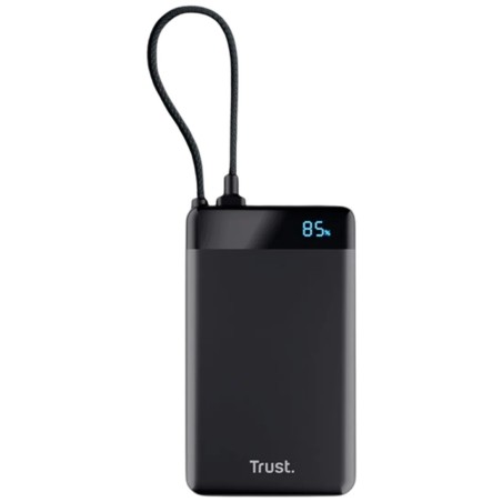 Prenosna baterija Powerbank Trust Fiera, 10.000mAh, črna