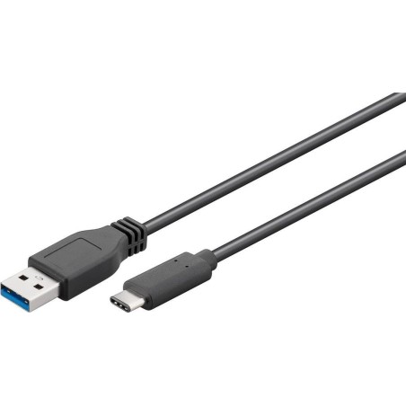 Kabel MicroConnect USB 3.2 Gen 1 C-A, 2m, črn