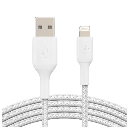 Kabel Belkin Boost Charge USB-A na Lightning, pleten, 1m, bel