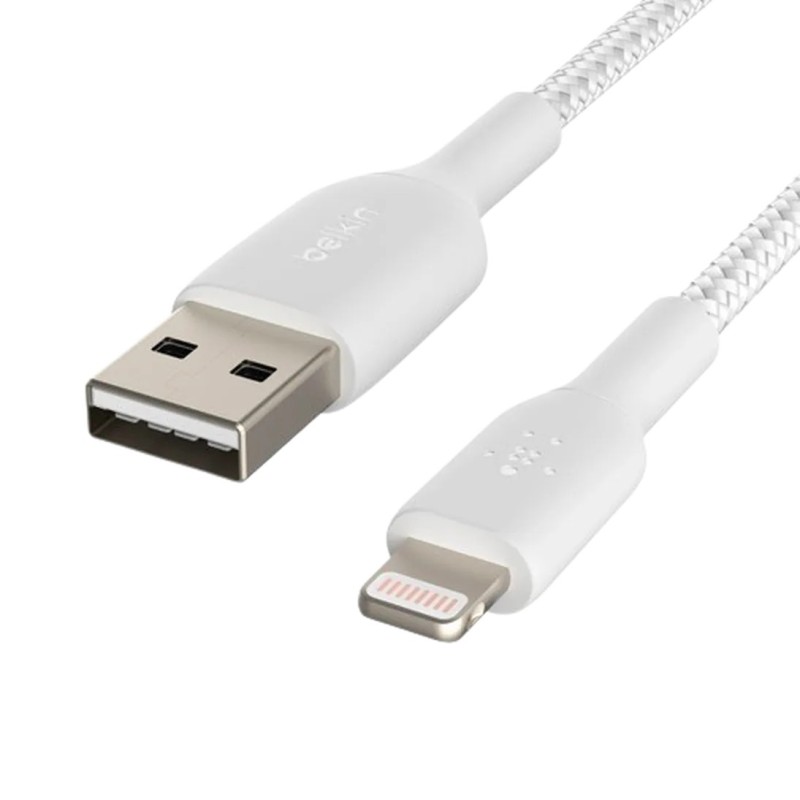 Kabel Belkin Boost Charge USB-A na Lightning, pleten, 1m, bel