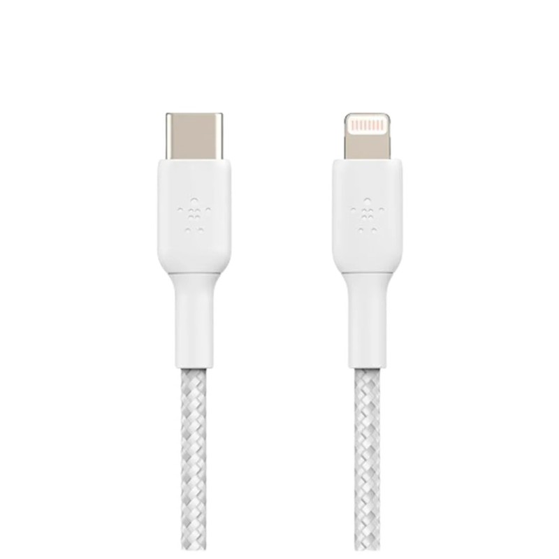 Kabel Belkin Boost Charge USB-C na Lightning, pleten, 2m, bel