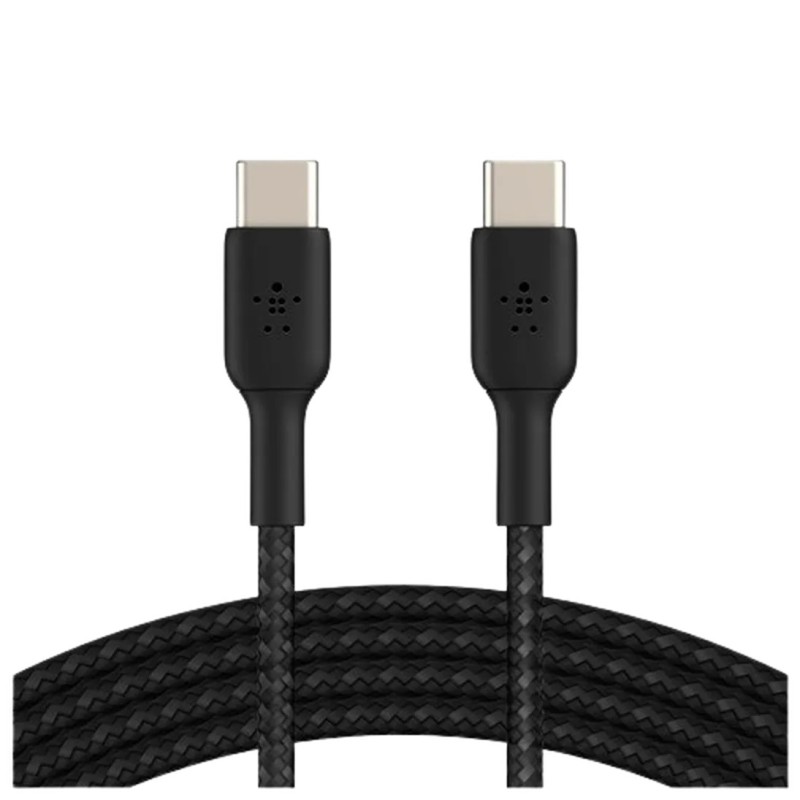 Kabel Belkin Boost Charge USB-C na USB-C, pleten, 1m, črn