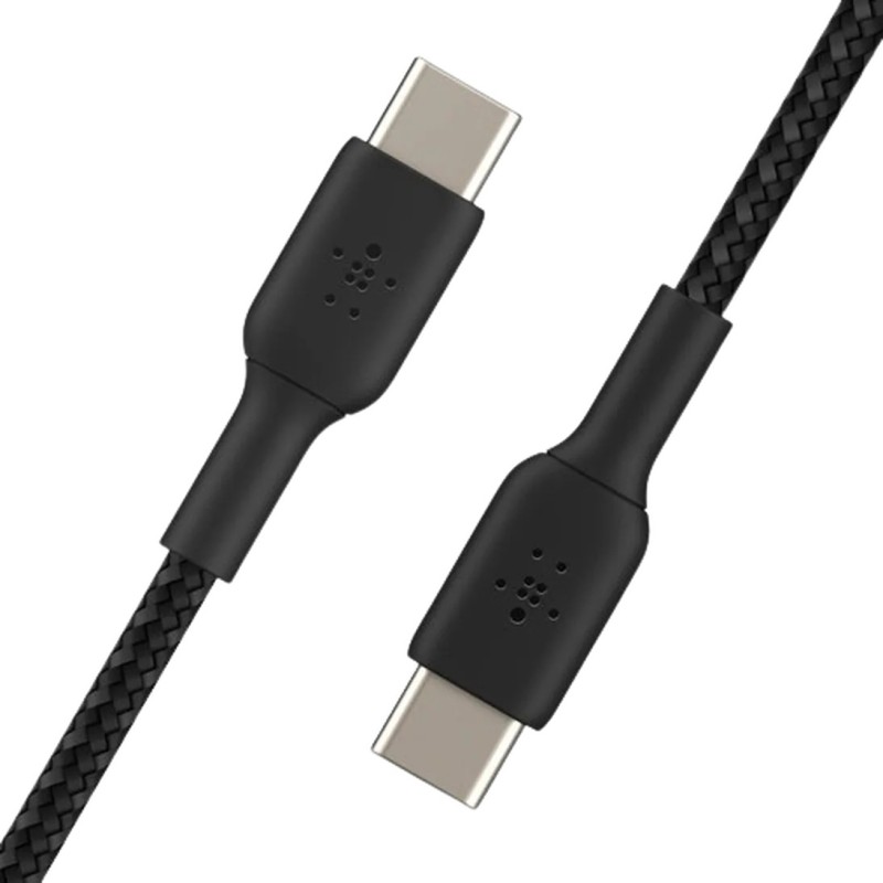 Kabel Belkin Boost Charge USB-C na USB-C, pleten, 1m, črn
