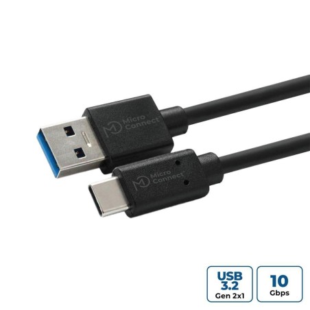 Kabel MicroConnect USB-C na USB-A, USB 3.2 Gen 1, 1,5m