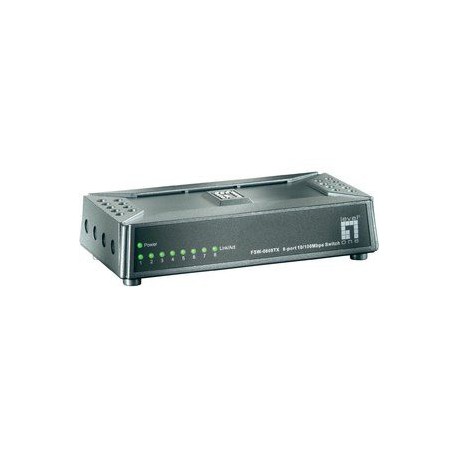 Stikalo (switch) 8 port 10/100, LevelOne FSW-0808TX, magnetno podnožje