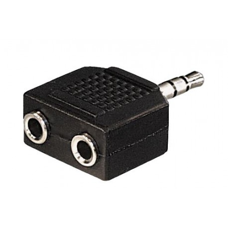 Adapter-AVDIO Jack 3,5M - 2x3,5Ž stereo Digitus