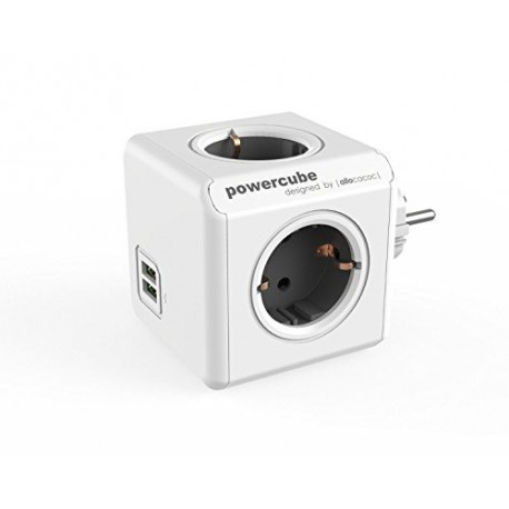 Električni razdelilec PowerCube Original USB, siv