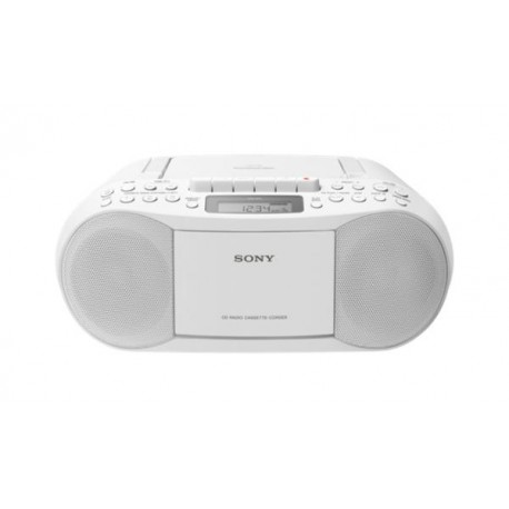 Boombox z CD in kasetofonom Sony CFDS70W, bel