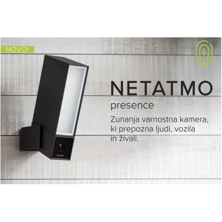 Pametna brezžična nadzorna kamera Netatmo Presence zunanja