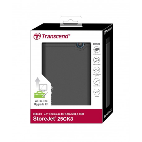 Ohišje za disk 2.5 SATA3 USB 3.0 Transcend 25CK3, TS0GSJ25CK3