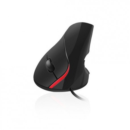 Miška USB Ewent Ergonomic Vertical, črna