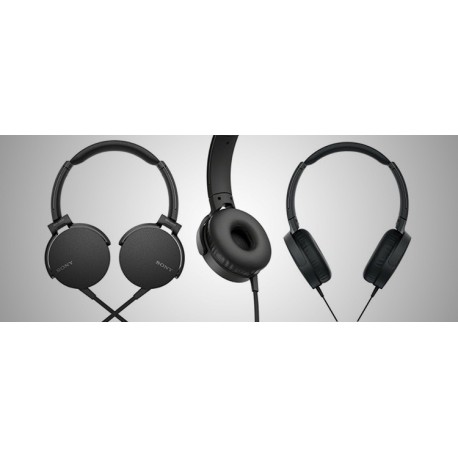 Slušalke z mikrofonom SONY MDR-XB550APB, črne